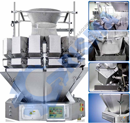 Báscula Multicabezal Antiderrapante de 14 Cabezales (5.0L)